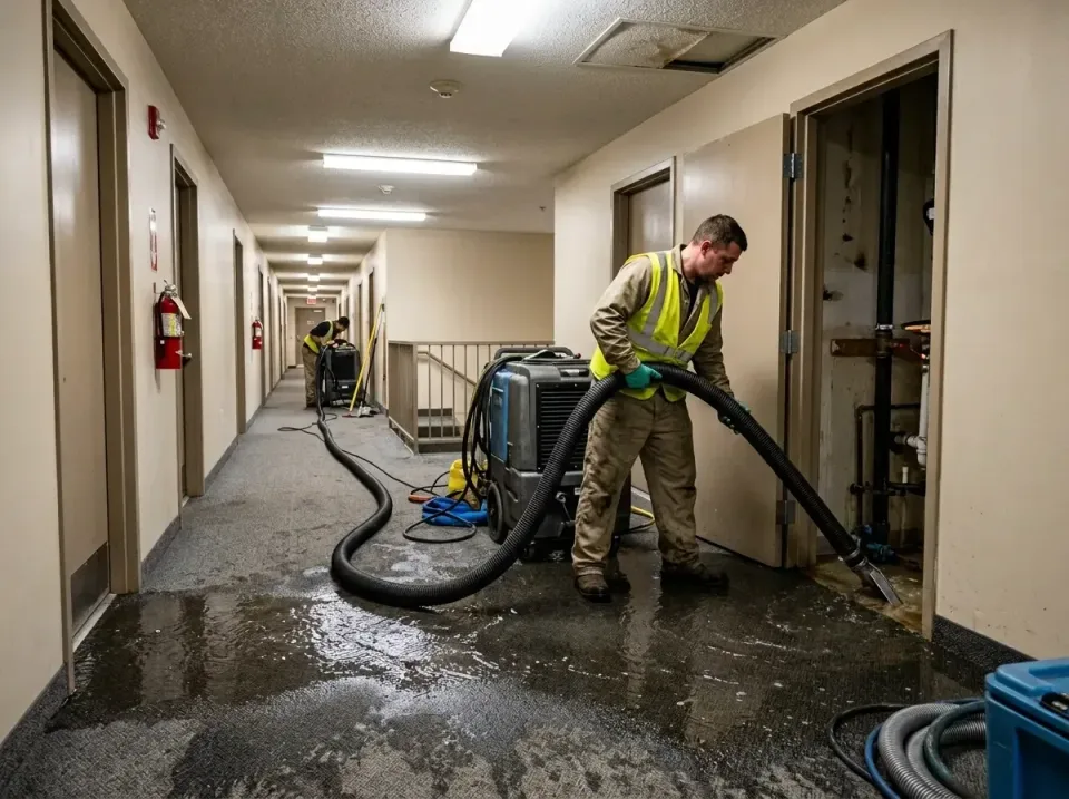 multi-unit-apartment-hallway-f-005 — frequently asked questions, Emergency Burst Pipe Water Extraction & Removal in Stanford…